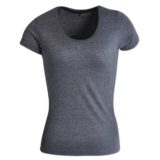 Ladies Fashion Fit T-Shirt Graphite Melange