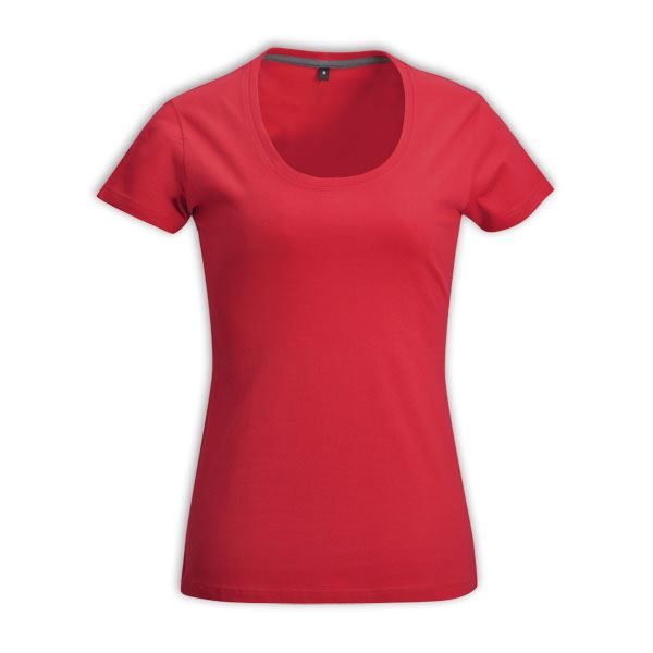 Ladies Fashion Fit T-Shirt Red