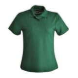 Ladies Pique Knit Polo Bottle Green