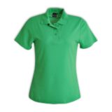 Ladies Pique Knit Polo Emerald