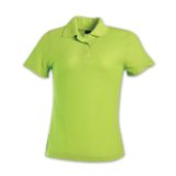 Ladies Pique Knit Polo Lime