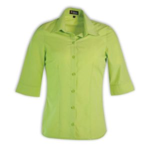 Ladies Woven Shirt Lime