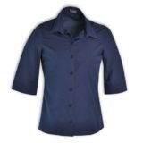 Ladies Woven Shirt Navy