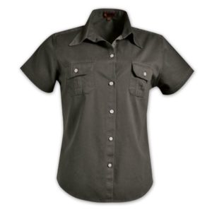 Ladies Heavy Duty Bush Shirt Dark Olive