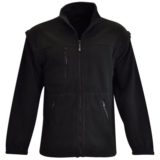 Zip Off Sleeve Polar Fleece black