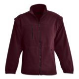 Zip Off Sleeve Polar Fleece maroon