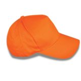 Classic Five Panel Cotton Cap orange