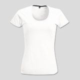 Ladies Fashion Fit T-Shirt White