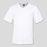 Combed Cotton V-neck T-shirt White