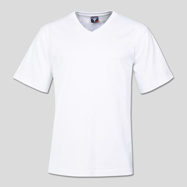 Plain white t shirt v neck online