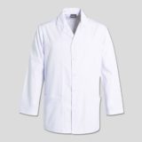 Tony Unisex Coat Long Sleeve white