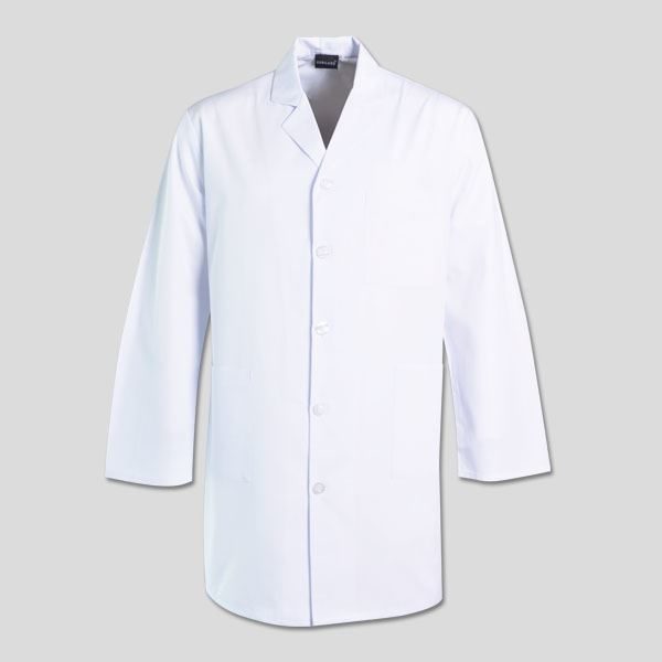 Simon Unisex Coat Long Sleeve white