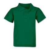 Youth Pique Knit Polo Bottle Green
