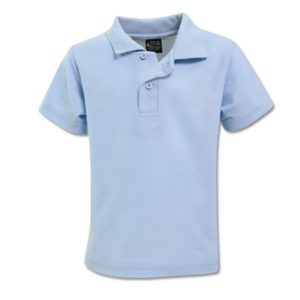 Youth Pique Knit Polo Sky