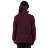 Ladies Zip Off Sleeve Fleece Back