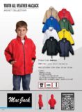 Youth all weather macjack catalogue page