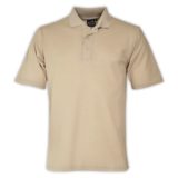 Classic Pique Knit Polo Beige