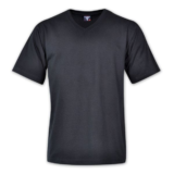 170g Combed Cotton V-Neck T-Shirt (CTV2) black