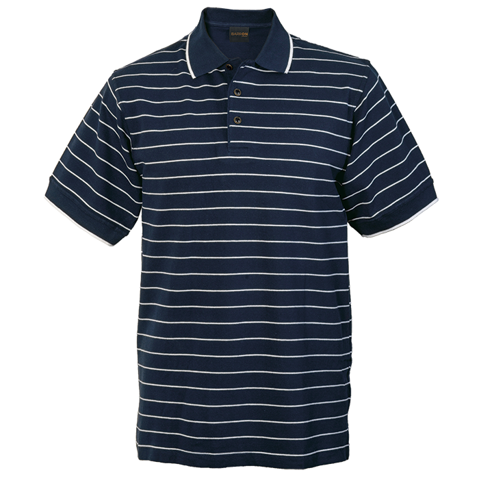 Lacoste Stripe Golfer navy-white