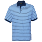 Lacoste Stripe Golfer sky-navy