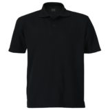 260g Barron Pique Knit Golfer-LAS-260B Black