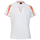 Ladies Edge Golfer white-orange