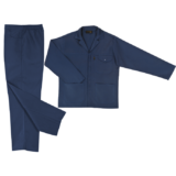 Barron Supreme Poly Cotton Cont Suit navy
