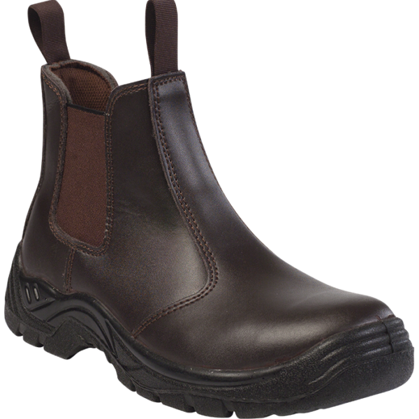 Barron Chelsea Safety Boot brown