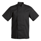 Mens Savona Short Sleeve Chef Jacket black