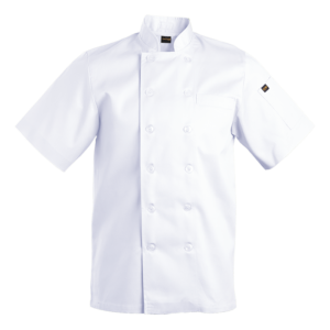 Mens Savona Short Sleeve Chef Jacket white