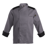 Roma Chef Jacket grey-black