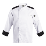 Roma Chef Jacket white-black