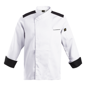 Roma Chef Jacket white-black
