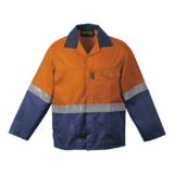 Premier Conti Jacket With Reflective safety orange-navy
