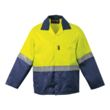 Premier Conti Jacket with Reflective safety yellow-navy