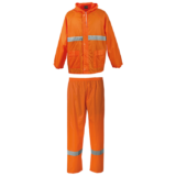 Contract Reflective Rain Suit safety orange