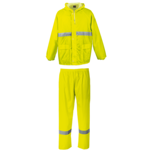 Contract Reflective Rain Suit safety yellow