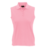 Ladies 175g Pique Knit Sleeveless Golfer pink