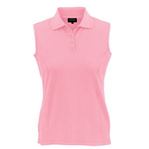 Ladies 175g Pique Knit Sleeveless Golfer pink