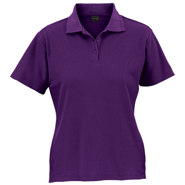 Ladies 175g Barron Pique Knit Golfer purple