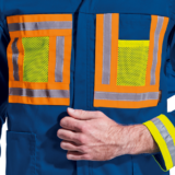 Hi-Vis Construction Conti Suit chest pocket detail