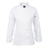Ladies Long Sleeve Savona Chef Jacket white