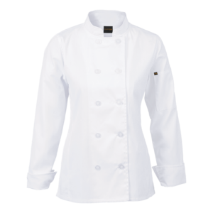 Ladies Long Sleeve Savona Chef Jacket white