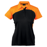 Ladies Torpedo Golfer black-vivid orange