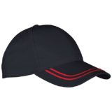 6 Panel Quattro Cap black-red