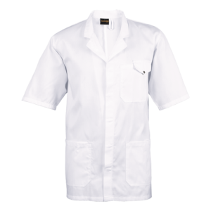 All-Purpose Short Sleeve Lab Coat white