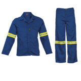 Barron Supreme Poly Cotton Conti Suit with Reflective royal