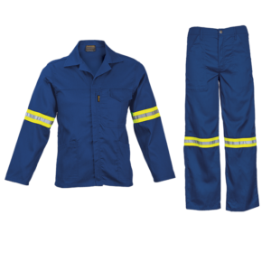 Barron Supreme Poly Cotton Conti Suit with Reflective royal