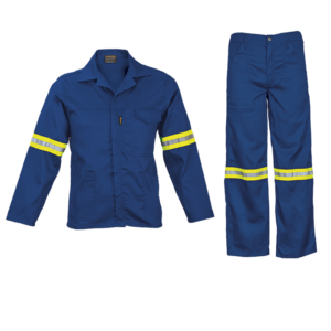 Barron Supreme Poly Cotton Conti Suit with Reflective royal