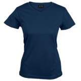 Alpha Ladies V-neck T-shirt Navy